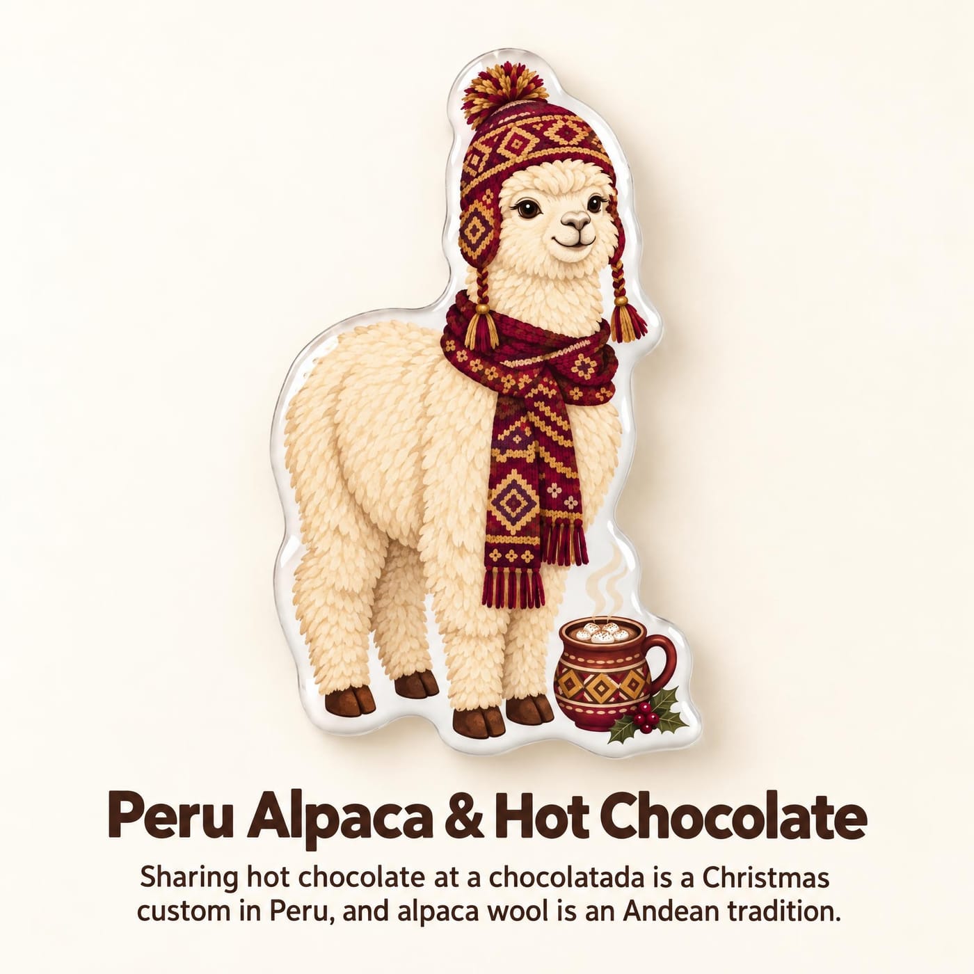 Una Silueta de Alpaca de Pie