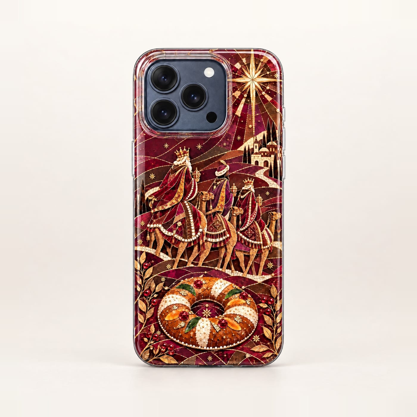 Three Kings Mosaic Christmas IMD Case, main product shot