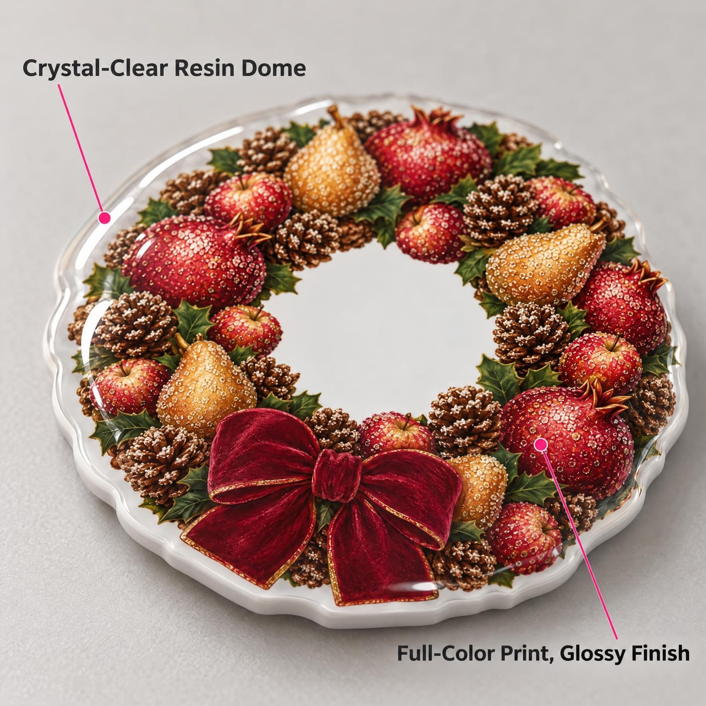 Crystal-Clear Resin Dome