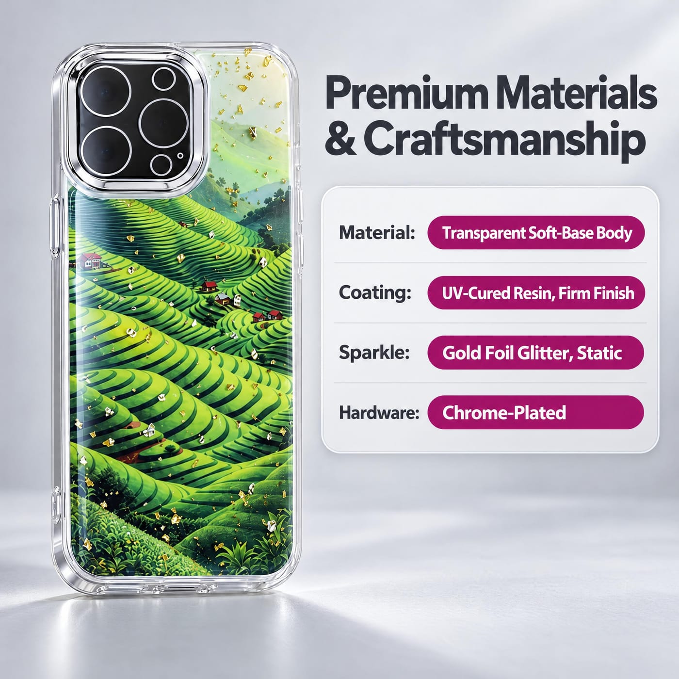 Soft-Base Body, Hard-Cured Resin Finish