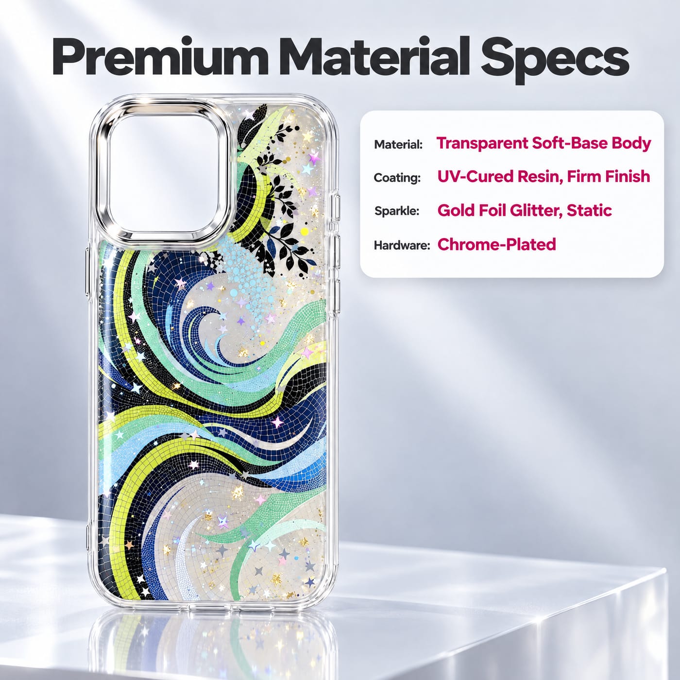 Soft-Base Body, Hard-Cured Resin Finish