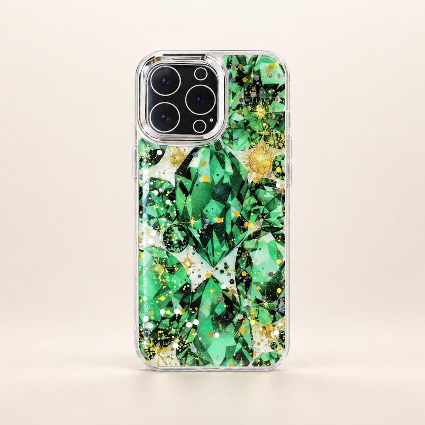 Emerald Gemstone Pattern Case