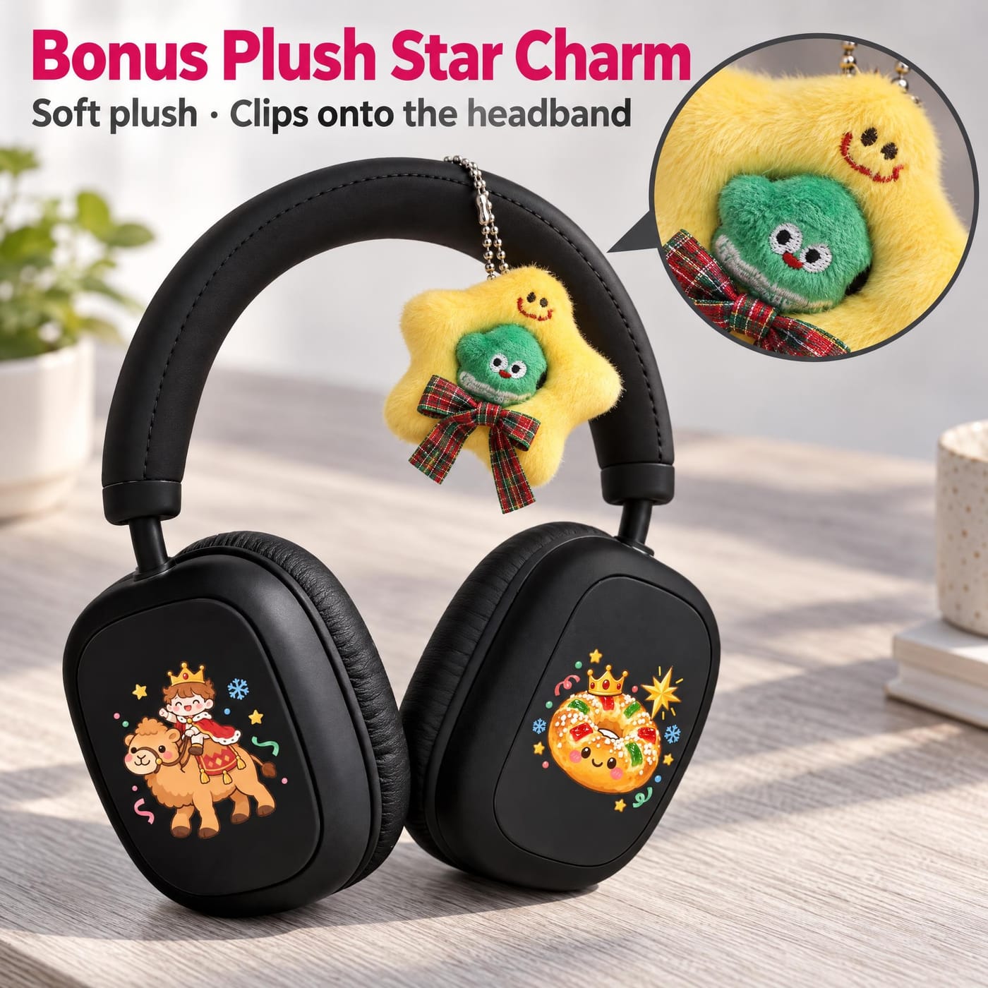 Plush Star Charm Included