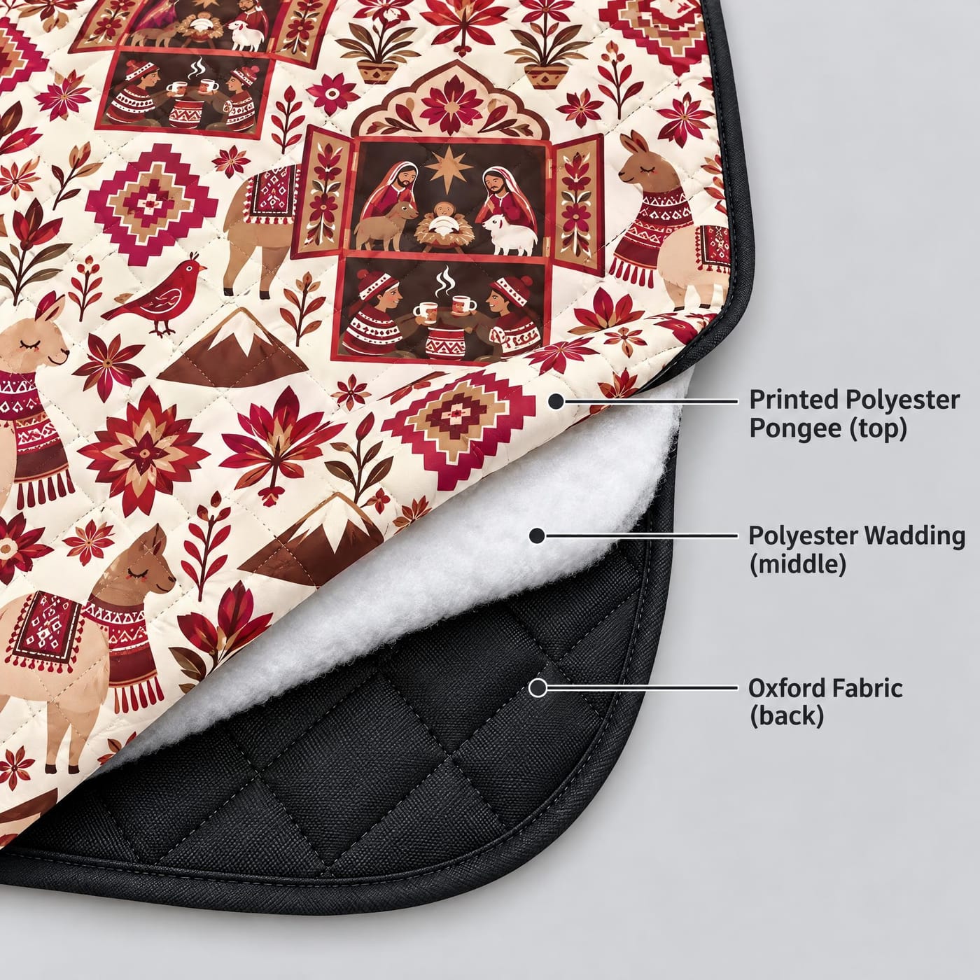 Pongee · Wadding · Oxford