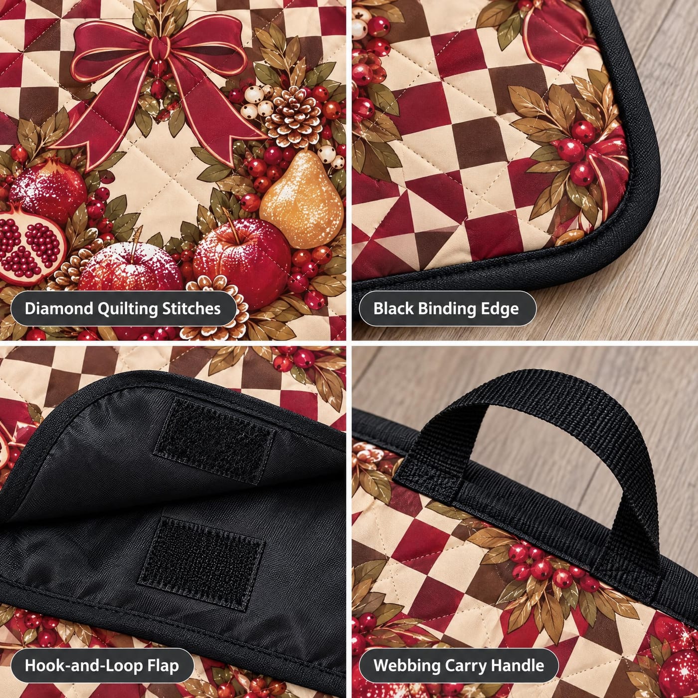 Diamond Quilting & Black Binding