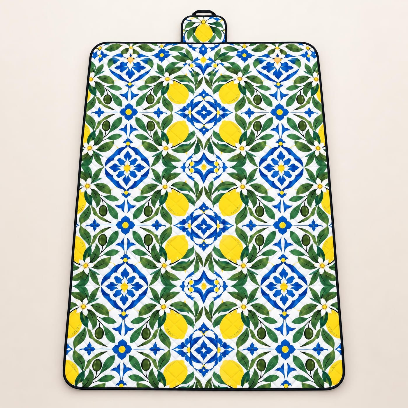 Azulejo & Citrus Picnic Blanket