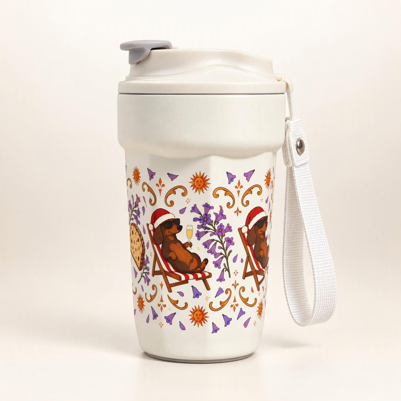 Summer Dachshund Christmas Tumbler
