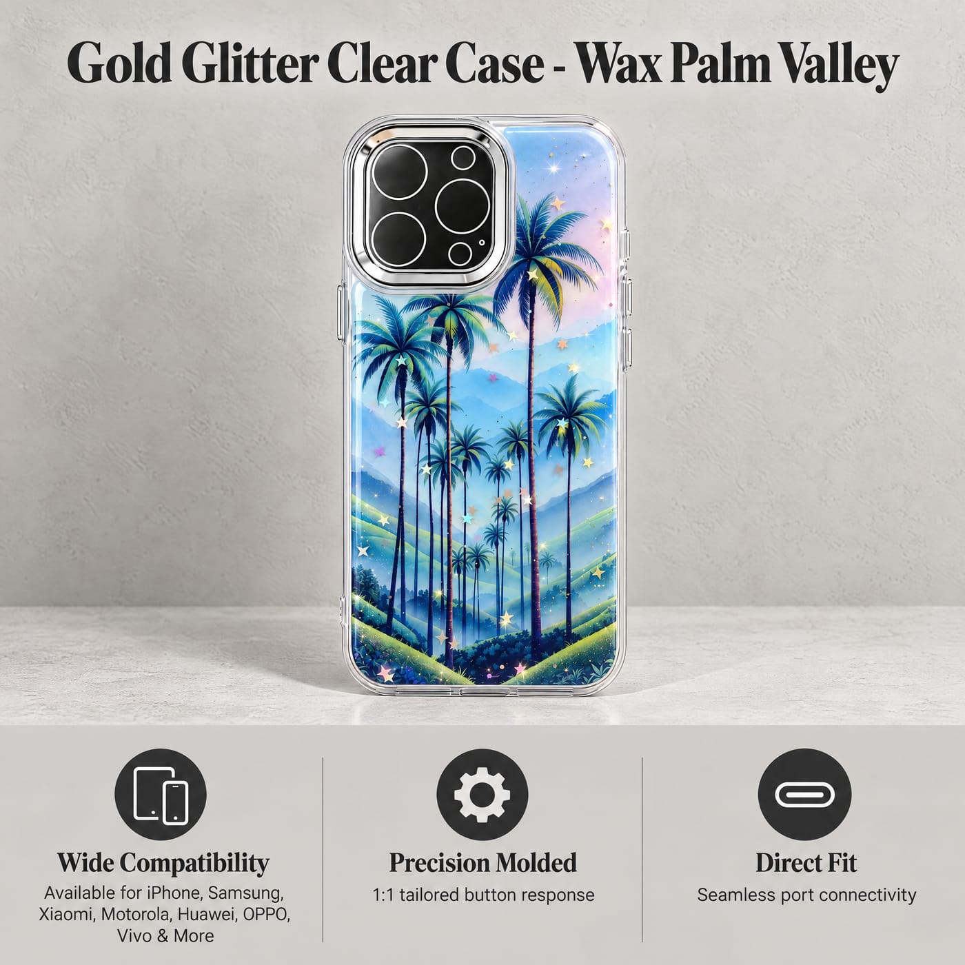 Wax Palm Valley Case shown fitted to a phone