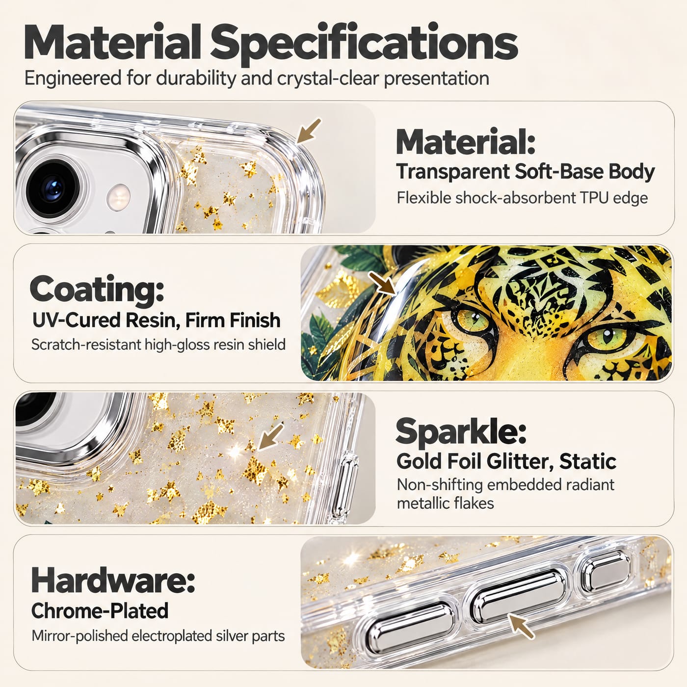 Soft-Base Body, Hard-Cured Resin Finish